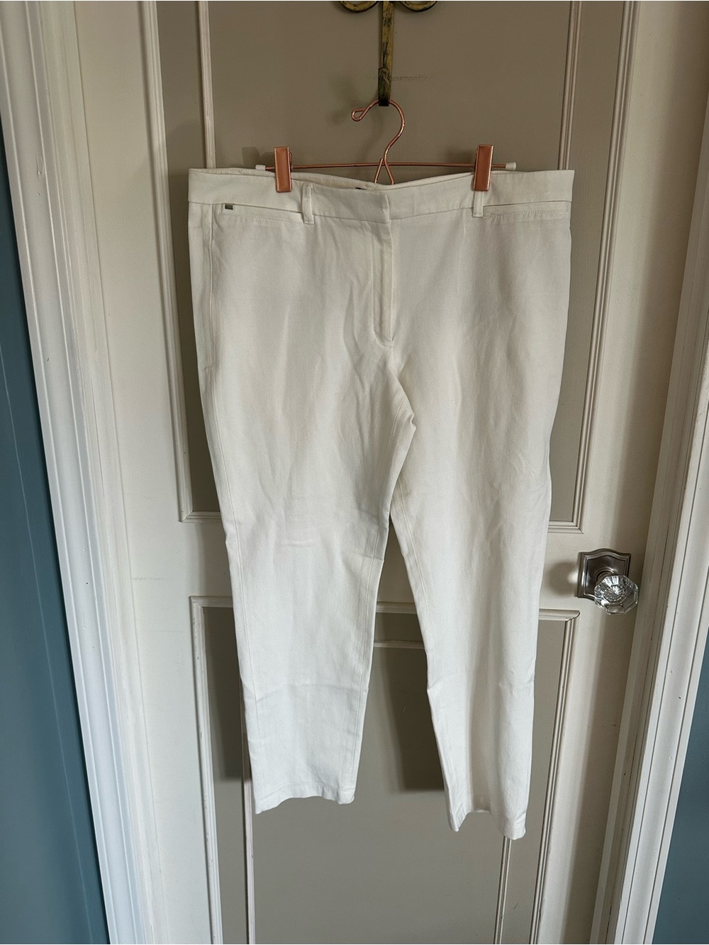 White Women's Straight-Leg Pants